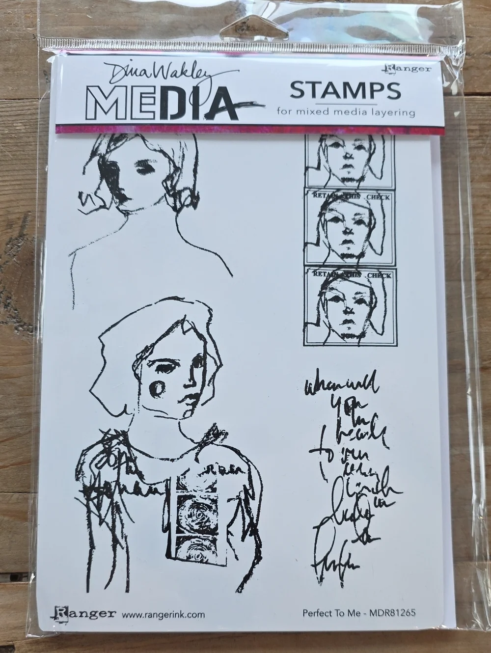 New Dina Wakley Cling Stamps